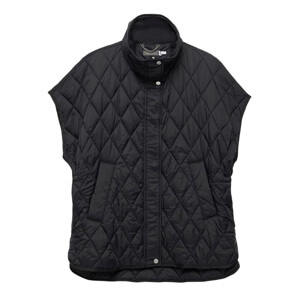 Mint Velvet Black Quilted Oversized Gilet
